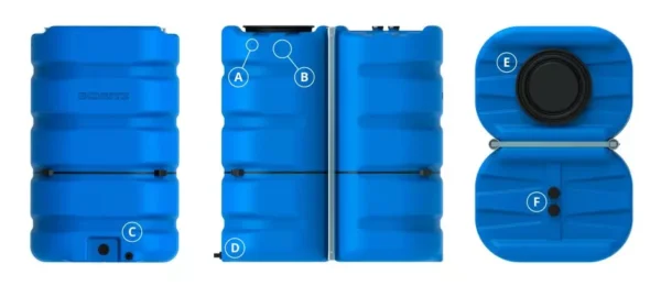 Deposito Agua Potable rectangular